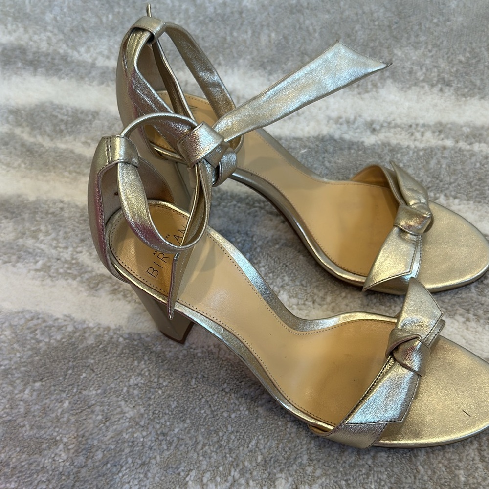 Alexandre Birman wedge heel gold